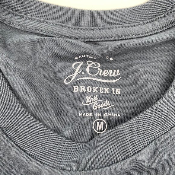 J. Crew Blue Classic Short Sleeve T-Shirt | Size M - Picture 7 of 7